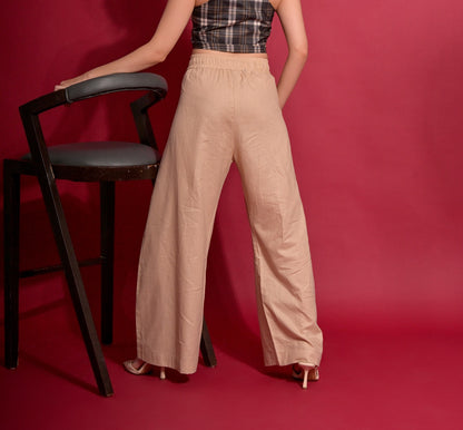 Cotton flex baggy pants