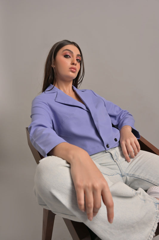 Lilac blazer top only