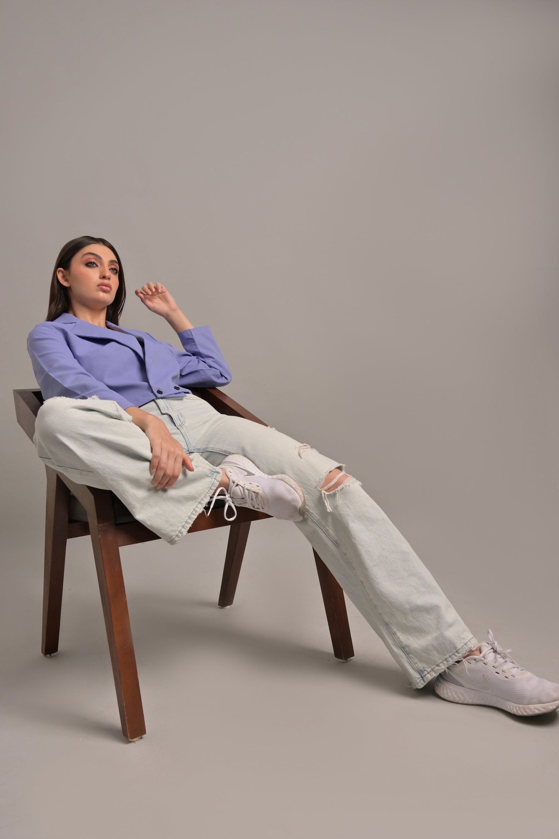 Lilac blazer top only