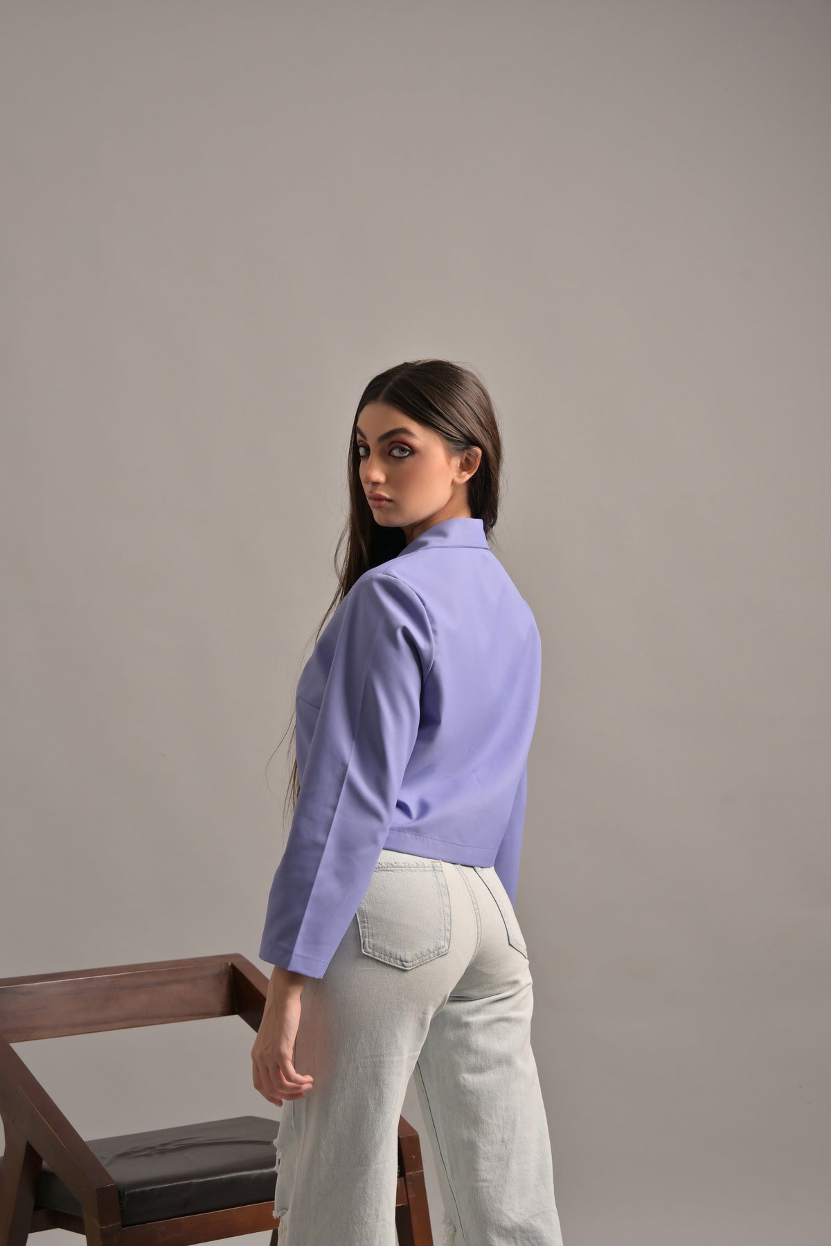 Lilac blazer top only